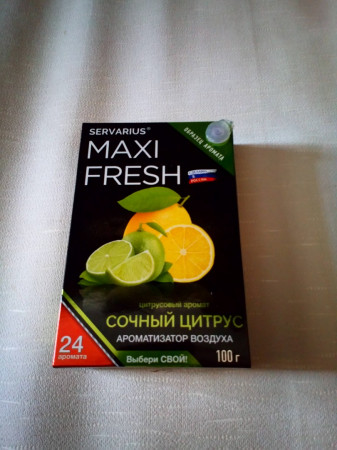 Подсиденье 100 грСОЧНЫЙ ЦИТРУС" Ароматизатор воздуха MAXIFRESH